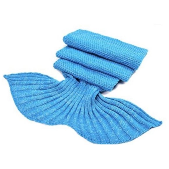 NWT Crochet Mermaid Tail Blanket | Adult Size - Picture 3 of 5